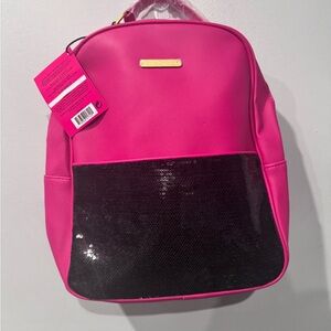 Juicy Couture pink sequin backpack.